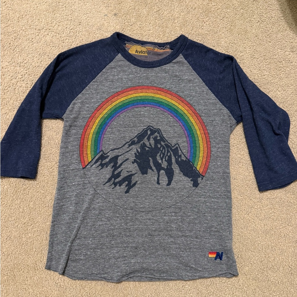 Aviator Nation kids baseball tee size 8